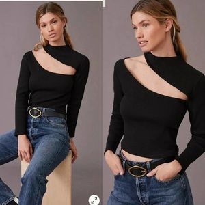 Long Sleeve Cut-Out Shirt